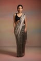 Aamna Metallic Silver color