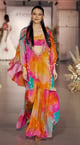 The Abstract Sunlit Kaftan Set Multicolor color