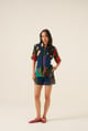 Multicolor Patchwork Denim Panel Button-Down Shirt - ANANYA AGARWAL - Image 1