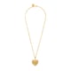 Heart Chakra Charm Necklace Gold color