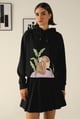 Femme Allure Hoodie Black color