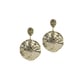 Valliyan Beaten Sphere Earring Gold color