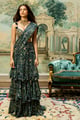 Stevie Saree Set Blue color