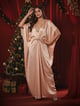 Diva Embroidered Kaftan Peach color