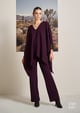 Kefi Fur Co-Ord Set Wine color