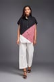 Image of Block Oversized Shirt With Pants Co-Ord Set