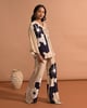 Aviva Printed Pants Beige color