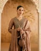 Bronze Embroidered Dupatta Gold color