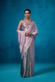 Barkha with Blouse Fabric Sea Green/Lilac color