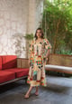 Barcelona Square Neck Midi Dress with sleeves - BEYOND TARA - Image 1