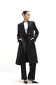 Staple'S Signature Overcoat Black color