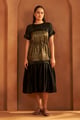 Sunstone Dress Black/Golden color