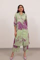 Mint Purple Papeeta Kurta Set Mint/Purple color