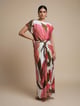 Primrose Printed Wrap Skirt Dress Multicolor color