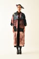 Skyline Trench Dress Pink/Brown color