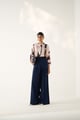 Midnight Pleat Pants Navy Blue color