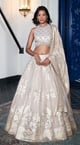 Banarasi Lehenga Set Ivory color