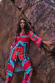 Tribal Printed Top Multi Red/Blue color
