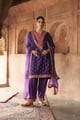 Hafsa - Chauga Salwar with Duaptta Deep Purple color