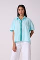 Lily Shirt Aqua Mint color