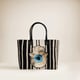 Malia Gold Tote Black & White color