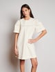 Quincey Drill Mini Dress White color