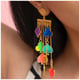 Jashn Earrings Blue/Pink/Green color