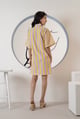 Bow Dress Yellow/Lilac color
