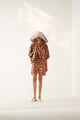 Sundae Polka Beach Dress Mustard color
