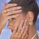 Rosa Studs Gold color