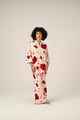 Anila Coord Set Off White/Red color