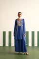 Blair Peplum Set Cobalt Blue color
