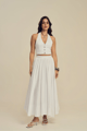 Sylvie Midi Skirt White color
