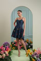 Mily Dress Denim Floral color