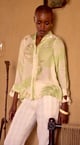 Ivory Palm Reverie Muslin Shirt Ivory color