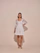 Evelyn 3d Embroidery Dress White color
