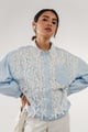 Daisy Blue Embroidered Shirt Daisy Blue color