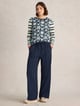 Freda Wide Leg Trouser Navy color