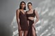 Ekko Draped Skirt Brown color