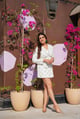 Snowlit Coat Dress White color
