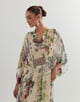 Botanical Printed Kaftan White color