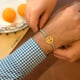 Tree of Life Thread Rakhi Gold color