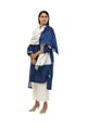 Navy Blue Round Neck Kurta and Pant Co-ord Set - Khat - Image 1