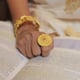 Antique Petals Floral Statement Ring Gold color