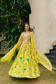 Sunshine Aviary Mirror Lehenga Set Yellow color