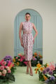 Cancun Dress White/Pink color