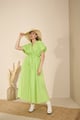 Poppy Dress Neon Green color