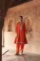 Hafsa - Chauga Salwar with Duaptta Burnt Orange color