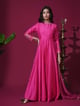Pink Paan Anarkali Pink color
