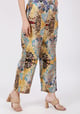 Bisaza Print Pants Blue/Yellow/Purple color